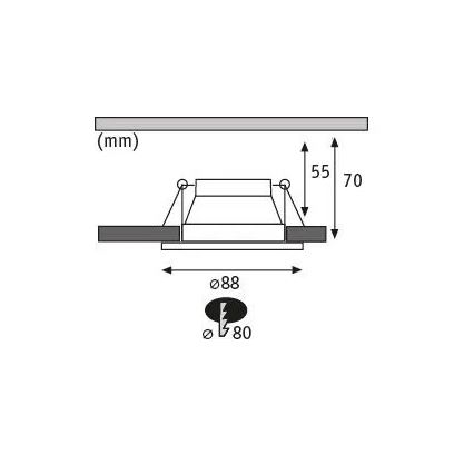 Paulmann 93402 - SET 3xLED/6W IP44 Lămpi încastrate pentru baie COLE, cu funcție de reglare a intensității, 230V