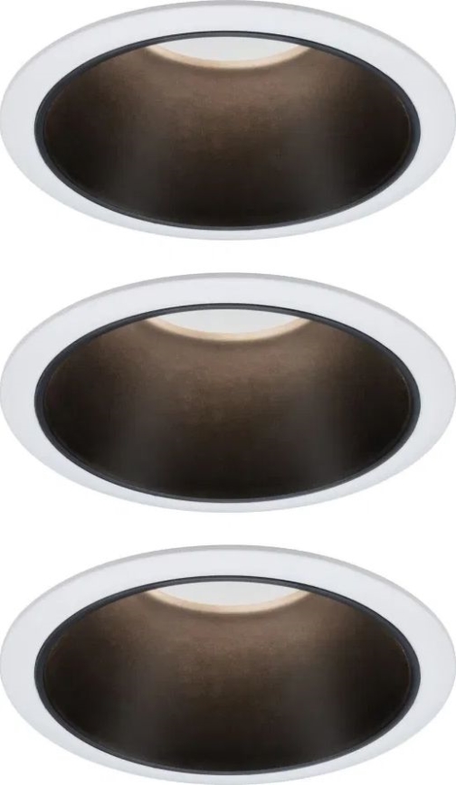 Paulmann 93402 - SET 3xLED/6W IP44 Lămpi încastrate pentru baie COLE, cu funcție de reglare a intensității, 230V