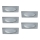 Paulmann 93587 - SET 5x Lampă încastrată LED 5xLED/0,4W/12V/230V 2700K