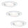 Paulmann 93605 - SET 3x LED GU10/7W IP23 Corp de iluminat dimabil pentru baie NOVA 230V