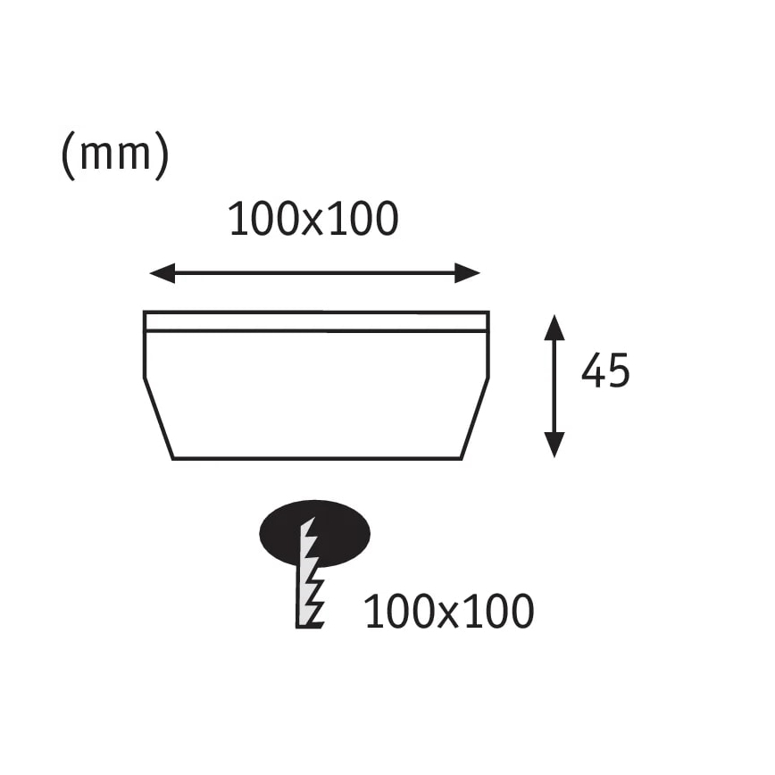 Paulmann 93774 - LED/0,24W IP67 Lumină solară pentru trepte CUBE 1,2V 1200 mAh