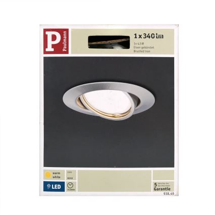 Paulmann 93849 - LED-GU10/4,5W/230V Lampă încastrată PREMIUM LINE 230V