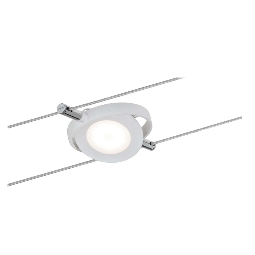 Paulmann 94106 - SET 6xLED/4W Spot pentru sistem cu cablu ROUNDMAC 230V alb