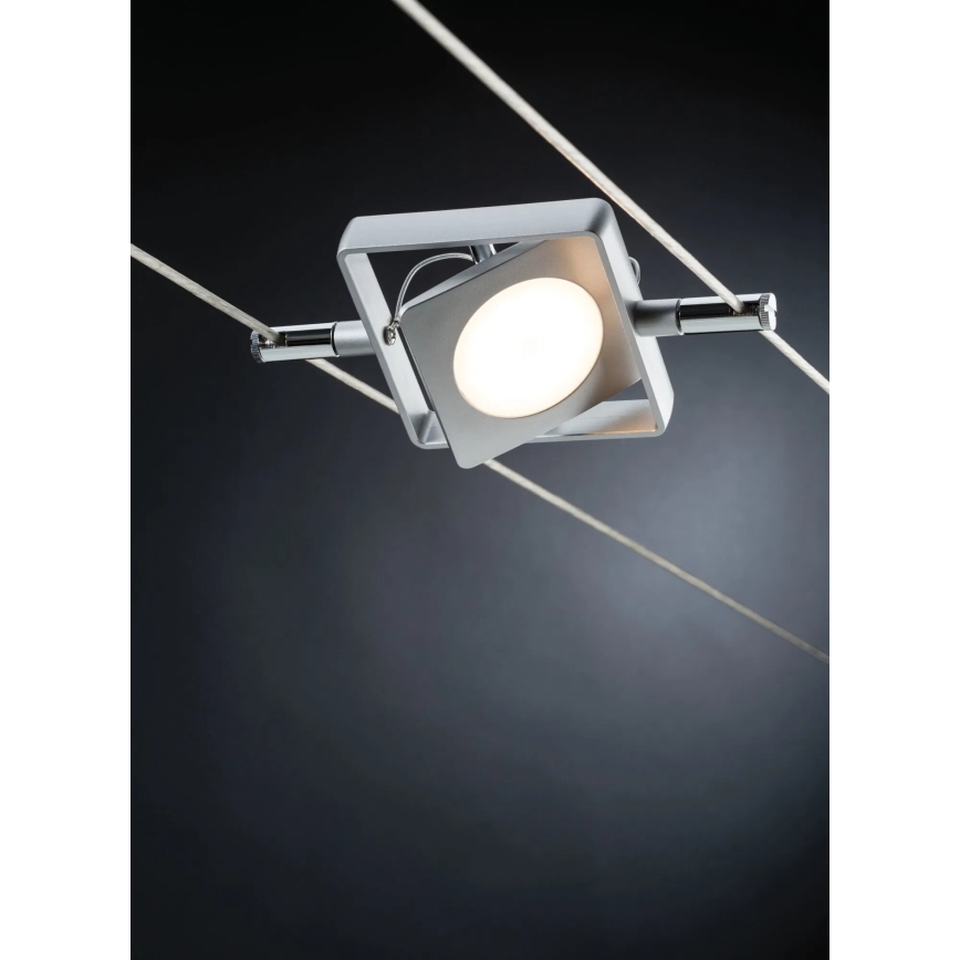 Paulmann 94107 - Set 4xLED/4,3W, sistem complet cu cablu MAC 230V, crom mat