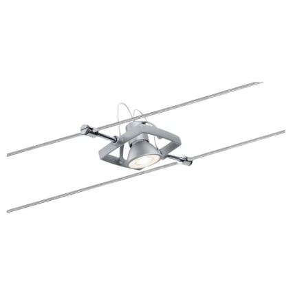 Paulmann 94133 - Set 5xGU5,3/10W, sistem complet pe cablu MAC 230V, crom mat