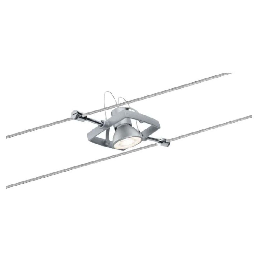 Paulmann 94133 - Set 5xGU5,3/10W, sistem complet pe cablu MAC 230V, crom mat