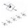 Paulmann 94134 - Set 5x GU5.3/10W, sistem complet pe cablu MAC, 230V, alb