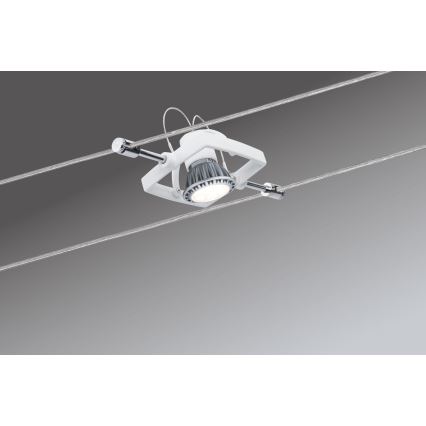 Paulmann 94134 - Set 5x GU5.3/10W, sistem complet pe cablu MAC, 230V, alb