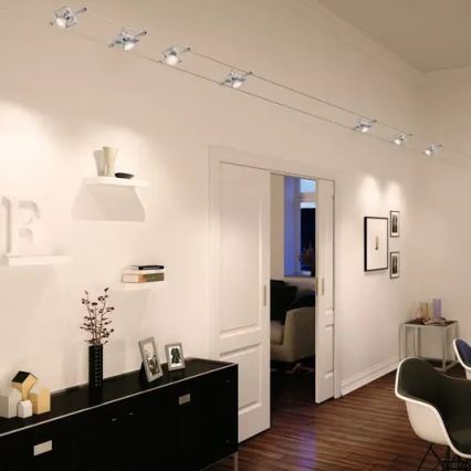 Paulmann 94134 - SET 5xGU5,3/10W Spoturi pentru sistem cu cablu MAC 230V alb