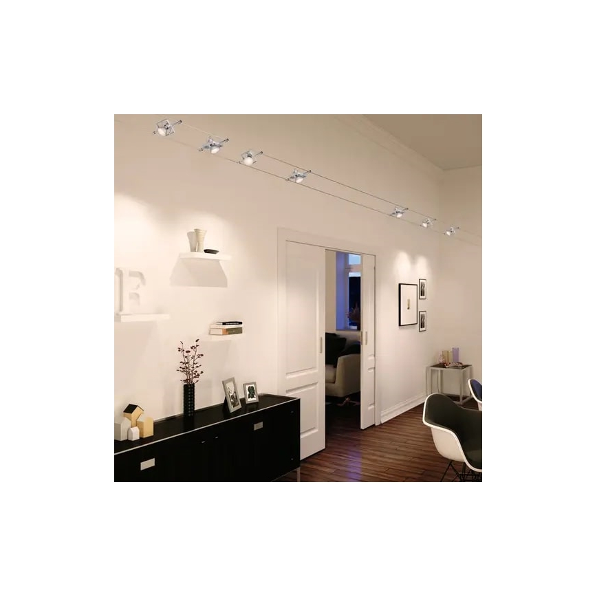 Paulmann 94134 - SET 5xGU5,3/10W Spoturi pentru sistem cu cablu MAC 230V alb