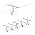 Paulmann 94136 - Set 5x GU5.3/10W, sistem complet cu cablu SHEELA 230V, crom lucios