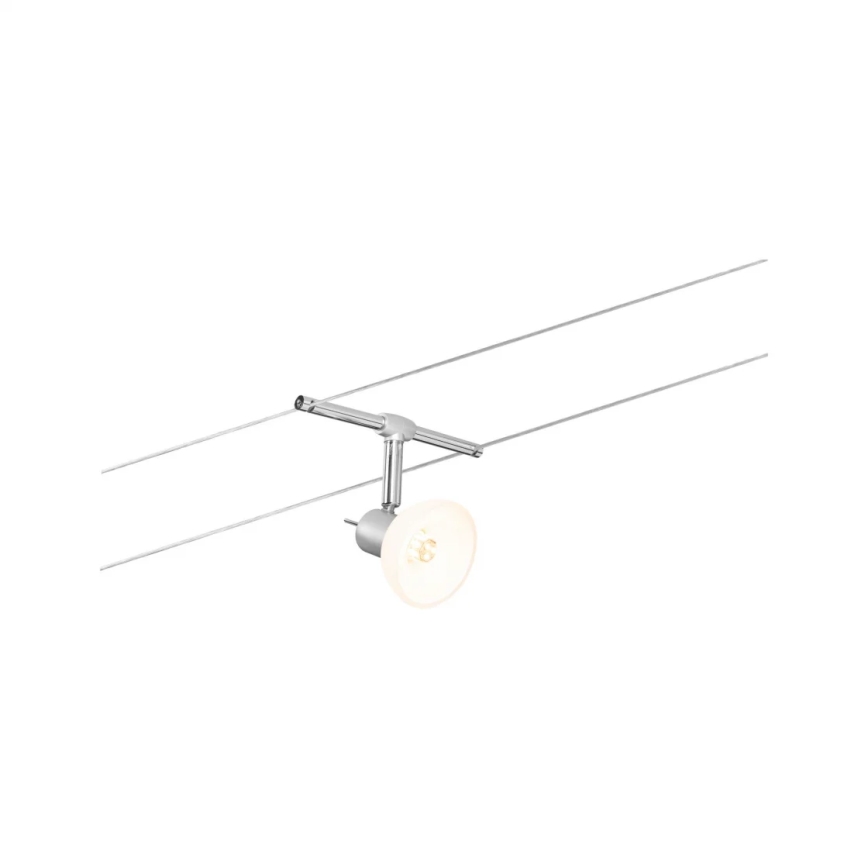 Paulmann 94136 - Set 5x GU5.3/10W, sistem complet cu cablu SHEELA 230V, crom lucios