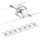 Paulmann 94152 - Sistem complet cu cablu MAC 230V, set de 7 socluri GU5,3/10W, crom mat