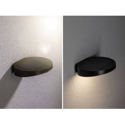 Paulmann 94246 - LED/1,2W IP44 Lumină solară de exterior cu senzor RYSE 3,7V 1800 mAh