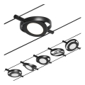 Paulmann 94418 - Set 5x LED/4,5W sistem complet cu cablu ROUNDMAC 230V negru
