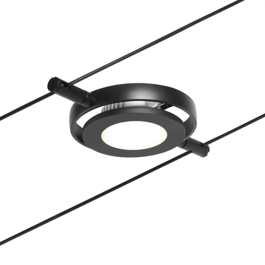 Paulmann 94418 - Set 5x LED/4,5W sistem complet cu cablu ROUNDMAC 230V negru