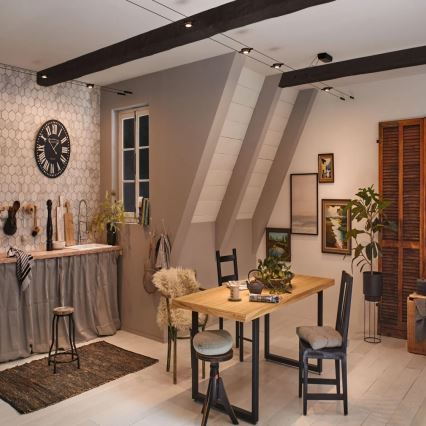 Paulmann 94418 - SET 5xLED/4,5W Spoturi pentru sistem cu cablu ROUNDMAC 230V negru