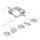 Paulmann 94420 - Set 5xLED/4,5W sistem complet cu cablu MAC 230V crom mat