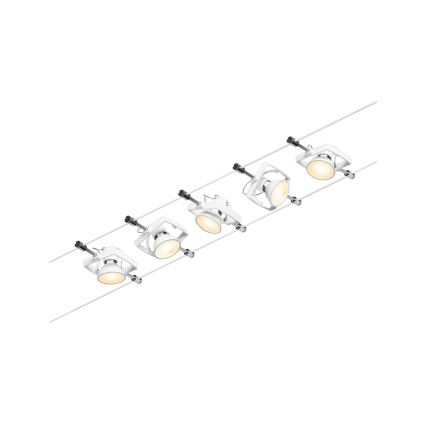 Paulmann 94432 - Set 5xGU5,3/10W, sistem complet cu cablu MAC, 230V, alb