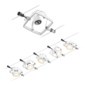 Paulmann 94432 - SET 5xGU5,3/10W Spoturi pentru sistem cu cablu MAC 230V alb