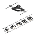 Paulmann 94434 - SET 5xGU5,3/10W Spot pentru sistem cu cablu MAC 230V negru