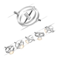 Paulmann 94436 - SET 5xGU5,3/10W Spot pentru sistemul cu cablu CARDAN 230V crom mat