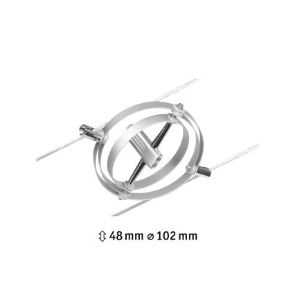 Paulmann 94437 - Spot pentru sistem pe cablu CARDAN, 12 V, 1x GU5.3/10 W, crom mat
