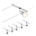 Paulmann 94442 - Set 5x GU5.3/10W, sistem complet cu cablu SALT 230V, crom mat
