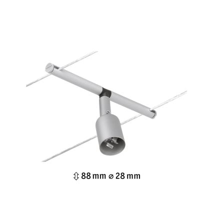 Paulmann 94443 - Spot SALT pentru sistem pe cablu, 1x GU5,3/10W, 12V, crom mat
