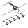 Paulmann 94446 - Sistem complet cu cablu SALT, 230 V, set 5 x GU5,3/10W, negru