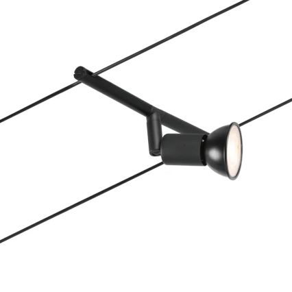 Paulmann 94446 - Sistem complet cu cablu SALT, 230 V, set 5 x GU5,3/10W, negru
