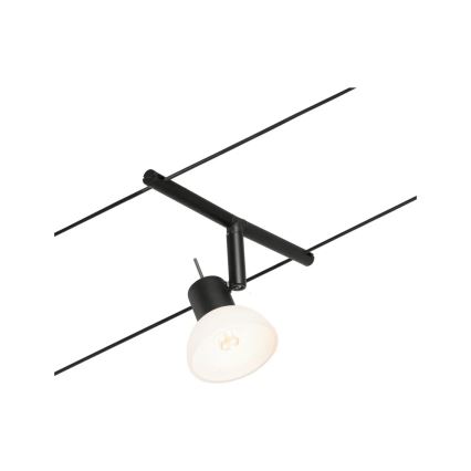 Paulmann 94450 - Set 5x GU5.3/10W Sistem complet cu cablu SHEELA 230V, negru