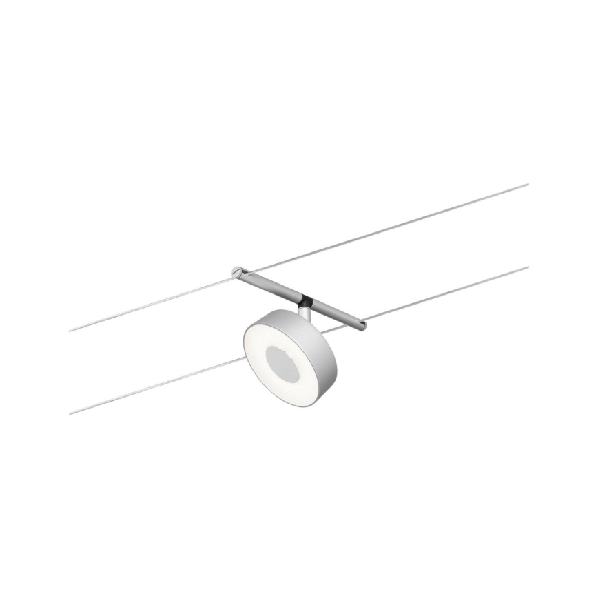 Paulmann 94475 - Set 5 x LED/5W, sistem complet cu cablu CIRCLE 230V, crom mat
