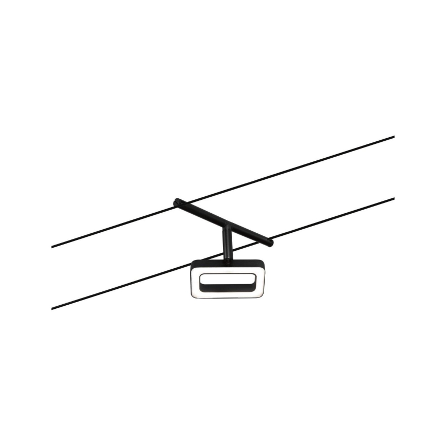 Paulmann 94485 - Set complet 5 x LED (4,8 W), sistem pe cablu FRAME, 230 V, negru