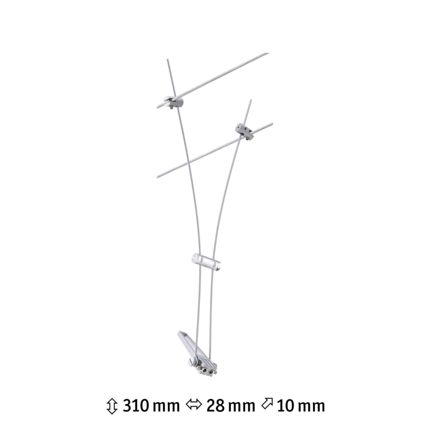 Paulmann 94487 - Spot cu 1xGU5,3/50W pentru sistem cu cablu COMET 230V crom mat