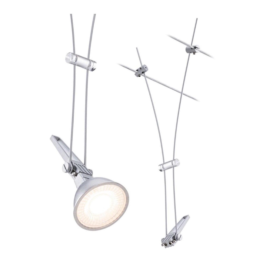Paulmann 94487 - Spot cu 1xGU5,3/50W pentru sistem cu cablu COMET 230V crom mat
