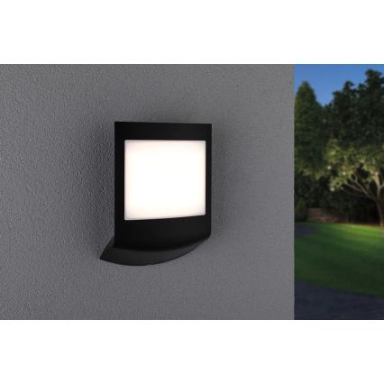 Paulmann 94513 - RGBW LED/8,2W IP44 Iluminator reglabil pentru număr de casă cu senzor de mișcare și de amurg PADEA 230V antracit