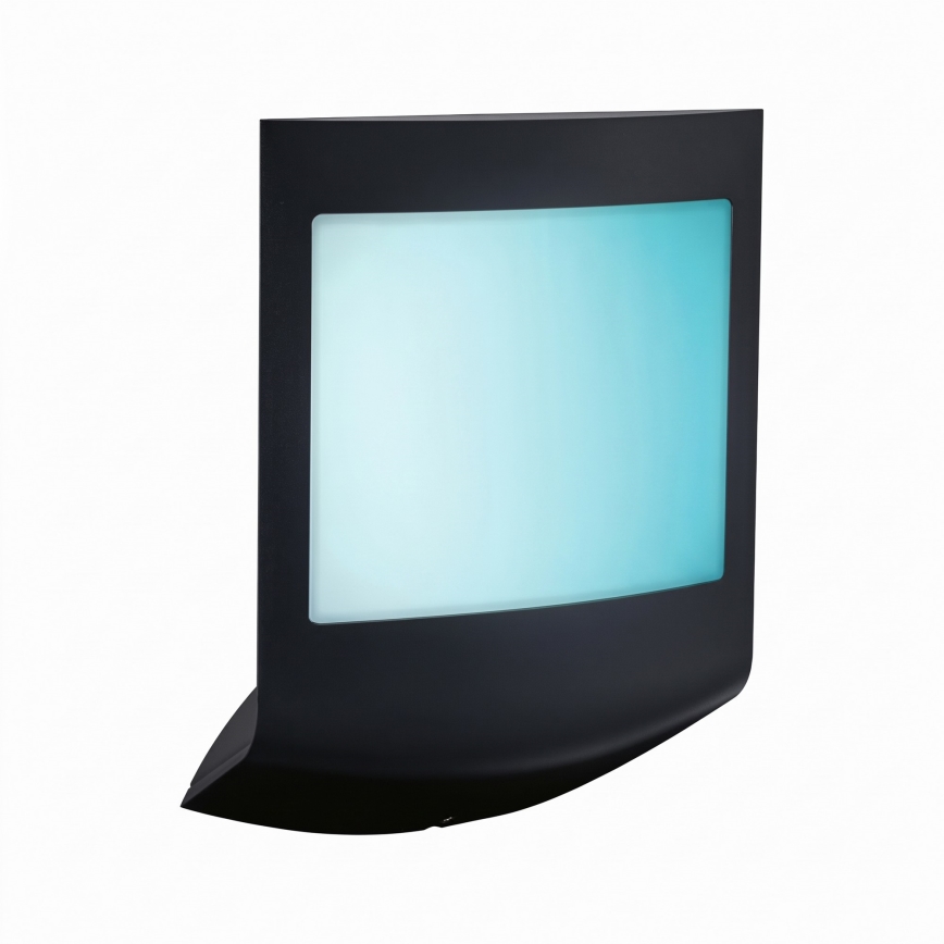Paulmann 94513 - RGBW LED/8,2W IP44 Dimerizabilă aplică de perete pentru exterior cu senzor de mișcare și de crepuscul PADEA 230V antracit
