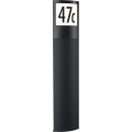 Paulmann 94514 - LED/8,5W IP44 Corp luminos pentru număr de casă reglabil, cu senzor combinat de mișcare și de amurg PADEA 230V antracit