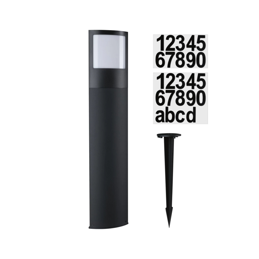 Paulmann 94515 - LED/8,5W IP44 Dimmabil plăcuță iluminată pentru număr de casă cu senzor de mișcare și senzor crepuscular PADEA 230V antracit