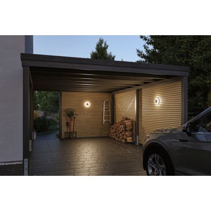 Paulmann 94956 - LED/20,5W IP65 Corp de iluminat de perete pentru exterior, dimabil, cu senzor de mișcare și de crepuscul AUREVA 230V 2200/3000/4000K antracit