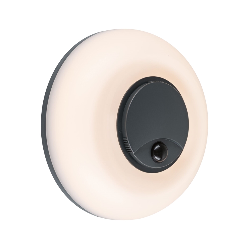 Paulmann 94956 - LED/20,5W IP65 Corp de iluminat de perete pentru exterior, dimabil, cu senzor de mișcare și de crepuscul AUREVA 230V 2200/3000/4000K antracit