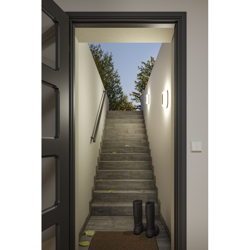 Paulmann 94957 - LED/18,5W IP65 Aplică de perete pentru exterior reglabilă ELUNOR 230V 2200/3000/4000K antracit