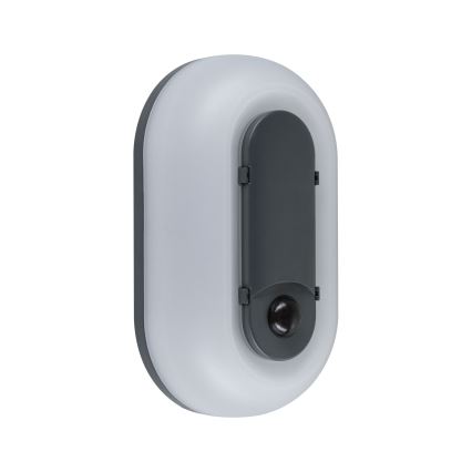 Paulmann 94958 - LED/18,5W IP65 Aplică de exterior dimerizabilă cu senzor de mișcare și de crepuscul ELUNOR 230V 2200/3000/4000K antracit