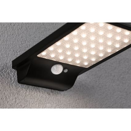 Paulmann 95393 - Lampă solară de perete LED/4W IP44 cu senzor și funcție de reglare a intensității SOLVEIG 3,7V 2000 mAh