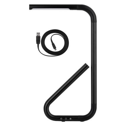 Paulmann 95424 - Lampă de birou LED/4,5W cu reglare intensitate, cu senzor tactil FLEXLINK 5V/USB 4400 mAh, neagră