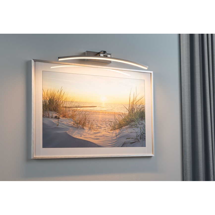 Paulmann 95558 - Aplica LED BENTO 10 W pentru tablouri, 230 V, 50 cm, crom mat