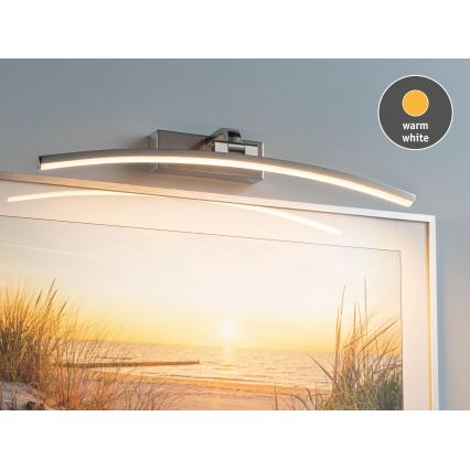 Paulmann 95558 - Aplica LED BENTO 10 W pentru tablouri, 230 V, 50 cm, crom mat