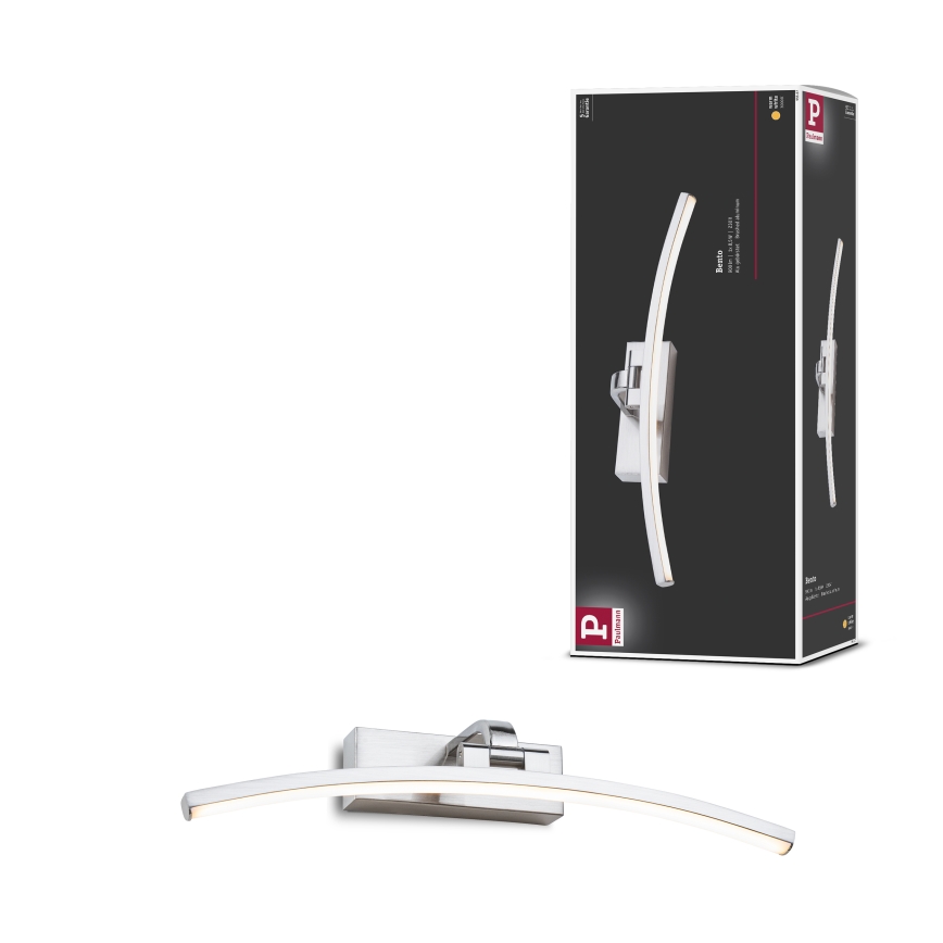 Paulmann 95558 - Aplica LED BENTO 10 W pentru tablouri, 230 V, 50 cm, crom mat