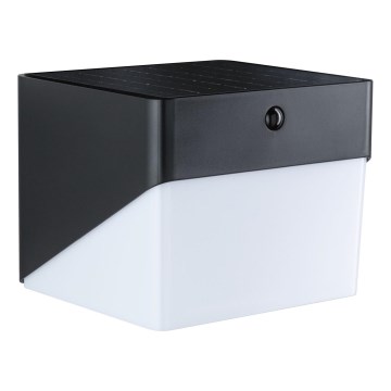 Paulmann 95746 - LED/2,3W IP44 Aplică solară de perete cu senzor EILEEN 3,7/230V 4000 mAh neagră